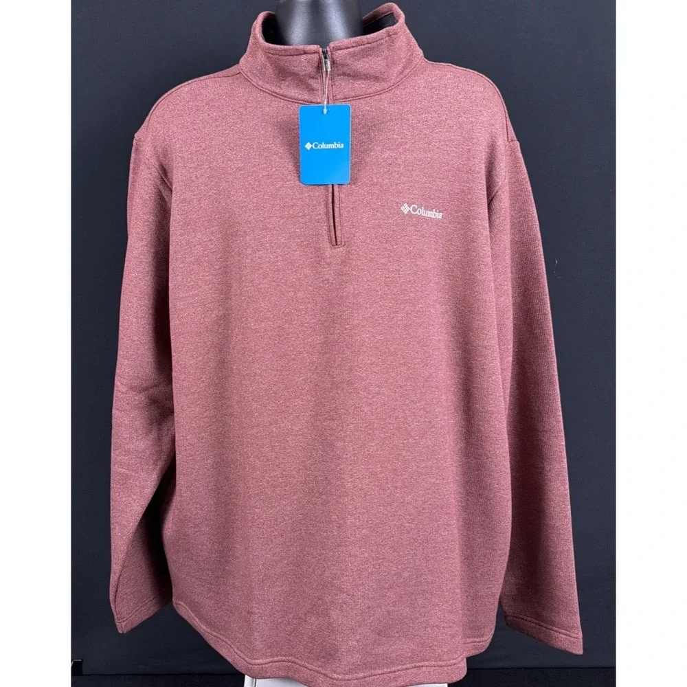 Columbia Men's Great Hart Mountain™ III Half-Zip Pullover Spice 212487 XXL Golf